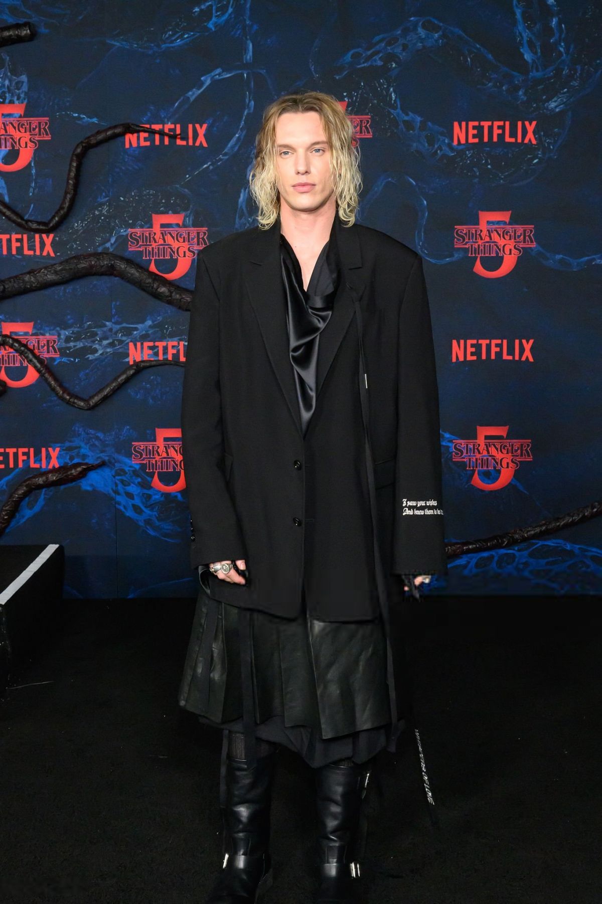 Jamie Campbell Bower Stranger Things Season 5 World Premiere Los Angeles, November 2025