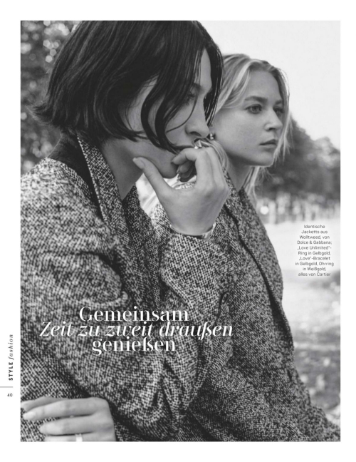 Jeanne Goursaud and Lera Abova in Gala Magazine, October 2025 6