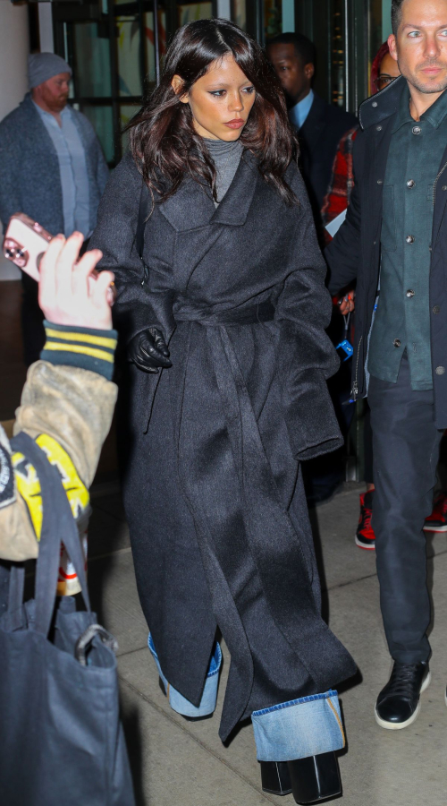 Jenna Ortega Arrives Wednesday SAG Nom Comm Whitby Hotel New York, November 2025 6