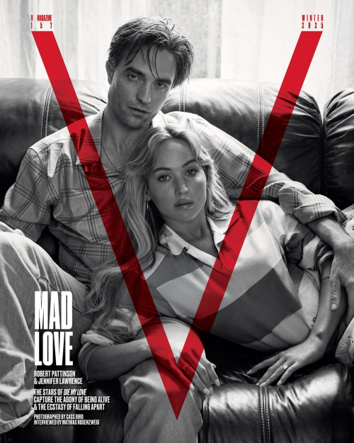 Jennifer Lawrence and Robert Pattinson V Magazine Winter 2025