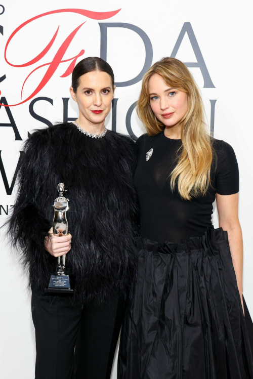 Jennifer Lawrence and Sara Moonves at CFDA Awards, Nov 2025