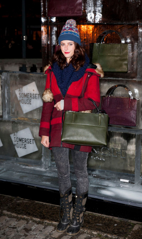 Kaya Scodelario Coach Skate Somerset House VIP Launch London, November 2013
