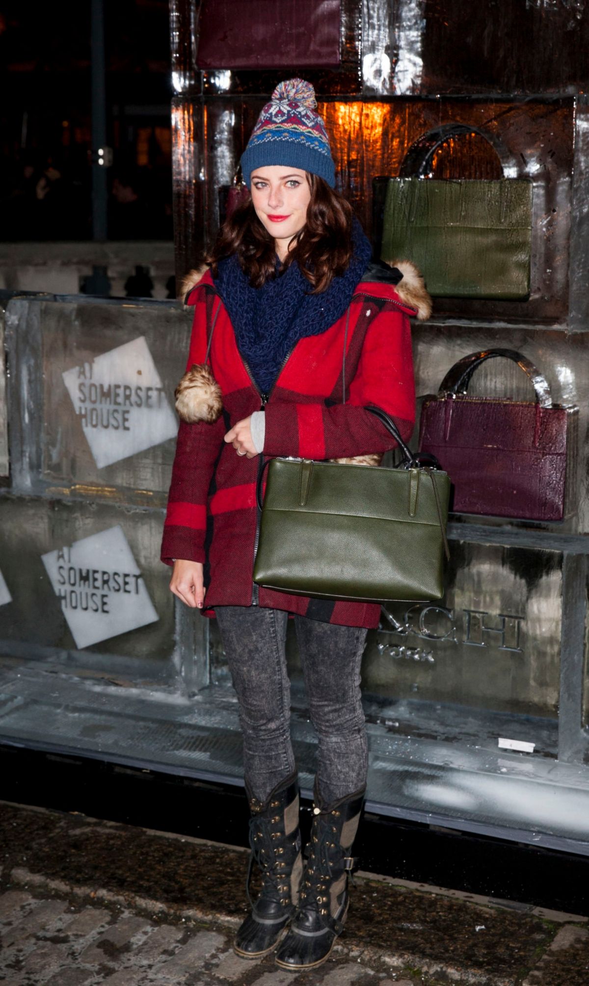 Kaya Scodelario Coach Skate Somerset House VIP Launch London, November 2013