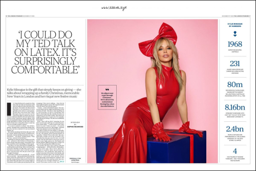 Kylie Minogue London Standard Magazine, November 2025 1