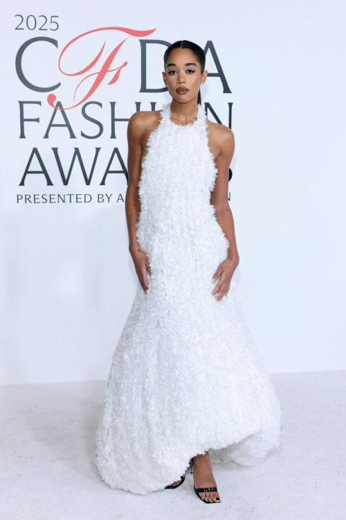 Laura Harrier at CFDA Awards in New York City, Nov 2025
