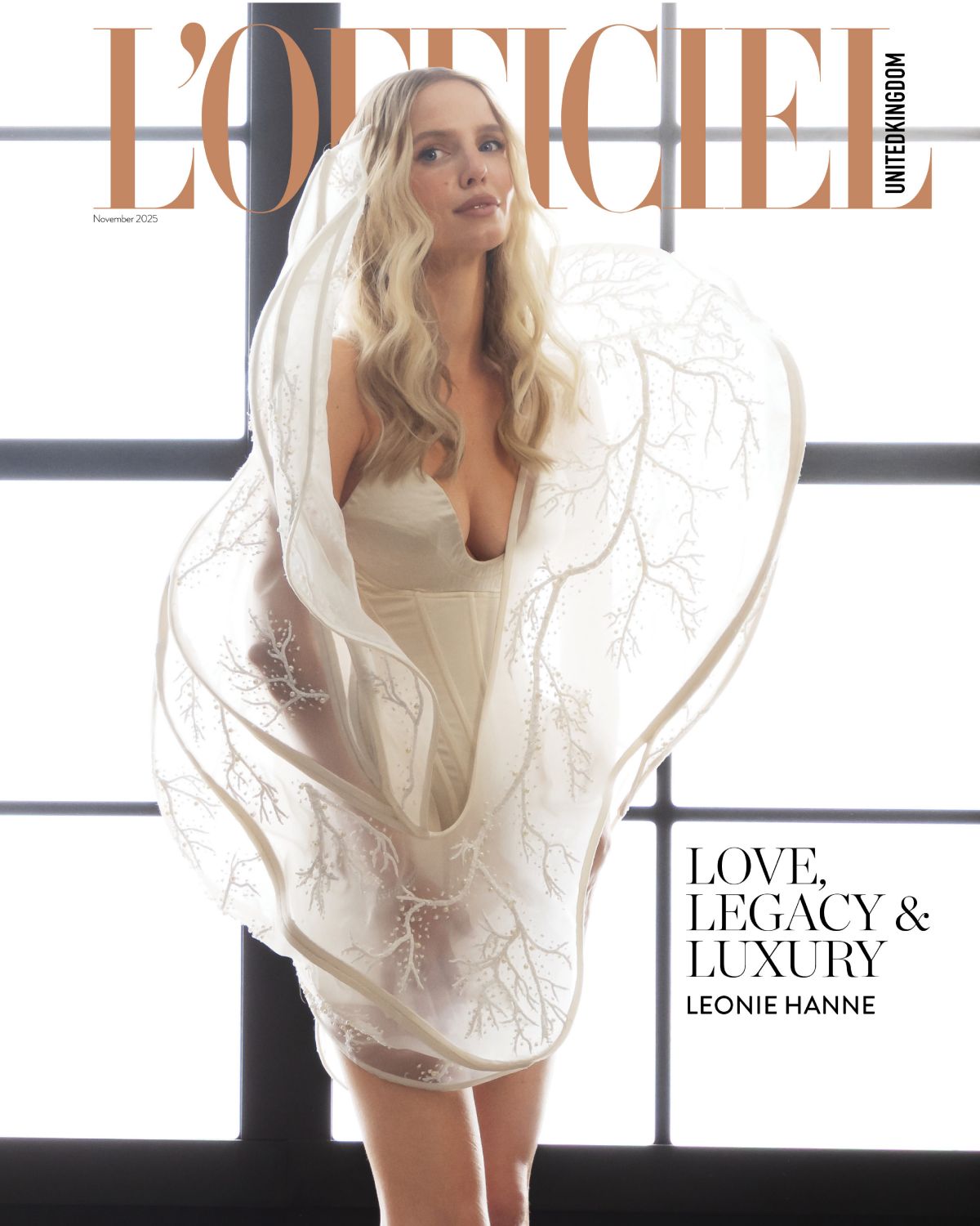 Leonie Hanne L’Officiel UK editorial, November 2025