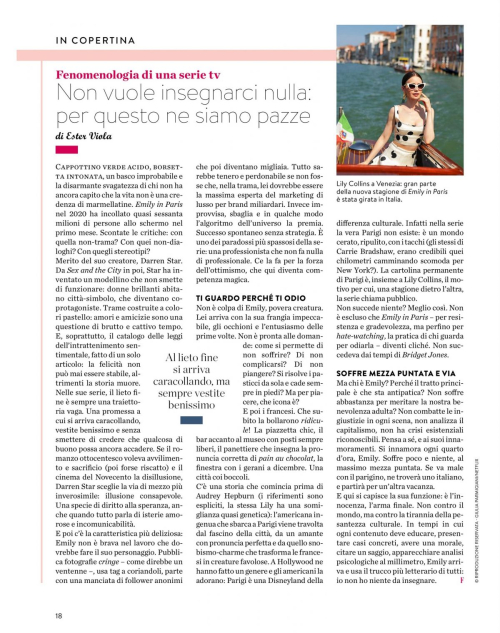 Lily Collins F Magazine, November 2025 1