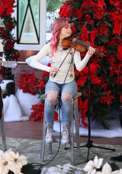 Lindsey Stirling at Hallmark Home & Family, November 2018 6