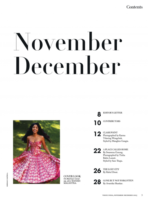 Maitreyi Ramakrishnan Vogue India, November December 2025 9
