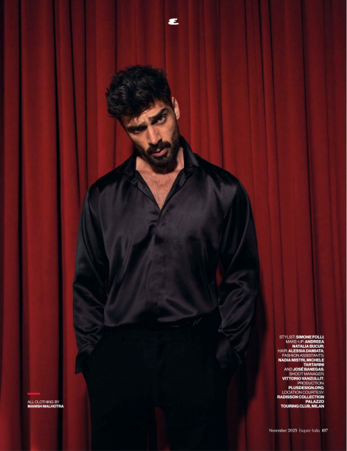 Michele Morrone Esquire India, November 2025 1