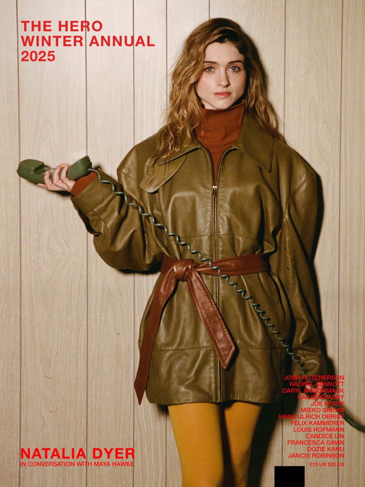 Natalia Dyer Hero Magazine Feature, Winter 2025