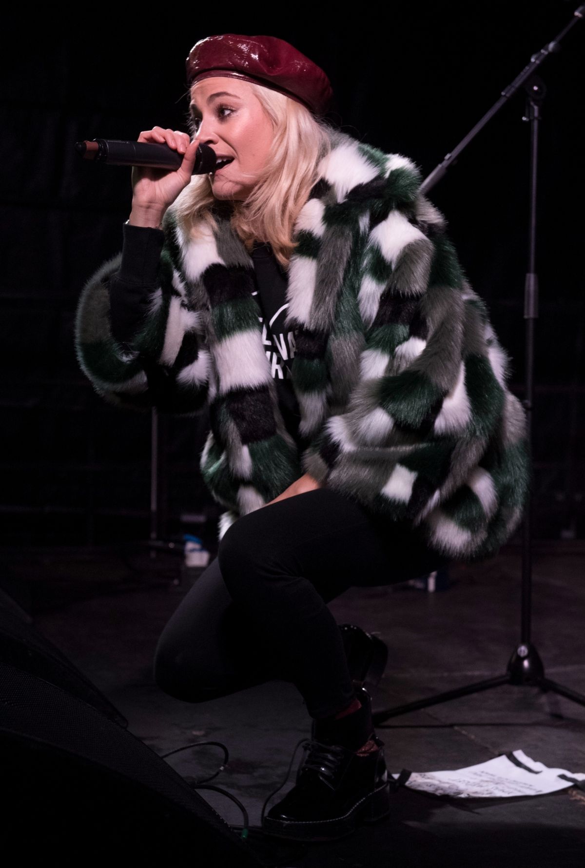 Pixie Lott at Christmas Lights Switch On, November 2017