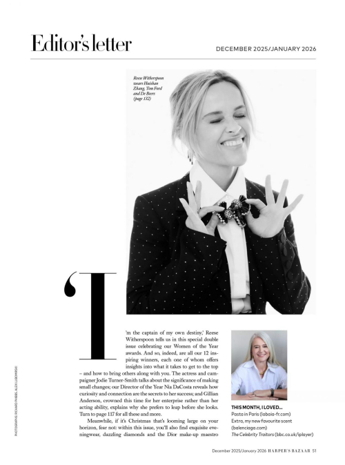 Reese Witherspoon in Harper’s Bazaar UK, December 2025 8