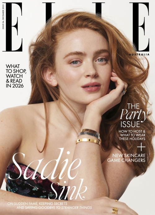 Sadie Sink Elle Australia, December 2025