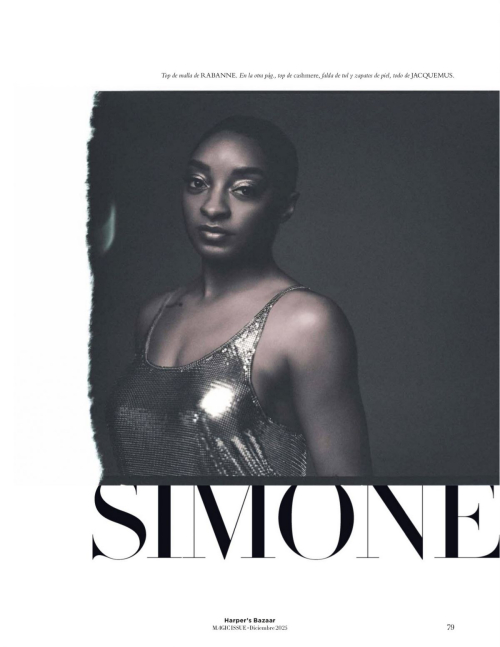 Simone Biles in Harpers Bazaar Spain, December 2025 10