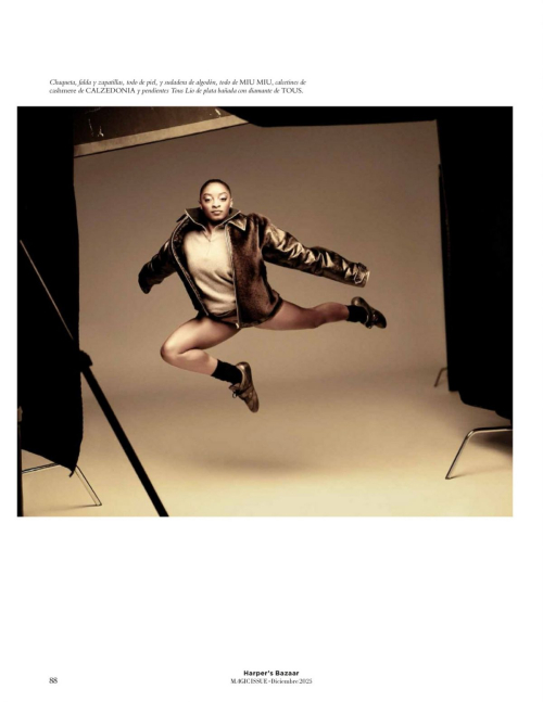 Simone Biles in Harpers Bazaar Spain, December 2025 1