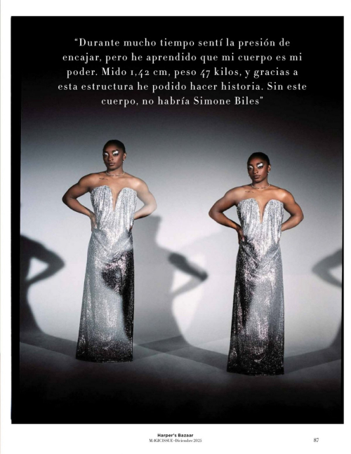 Simone Biles in Harpers Bazaar Spain, December 2025 2