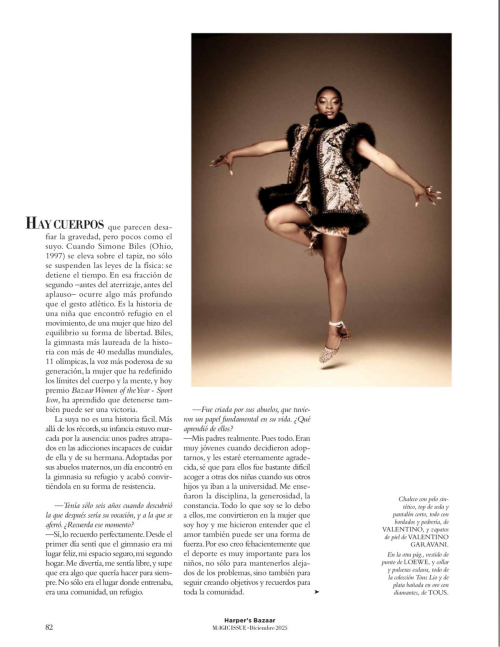 Simone Biles in Harpers Bazaar Spain, December 2025 7