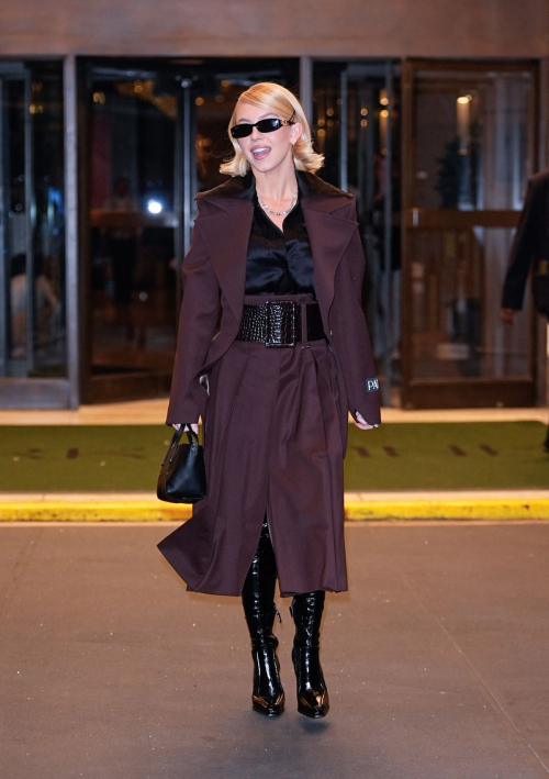 Sydney Sweeney arrives at Late Show New York, November 2025