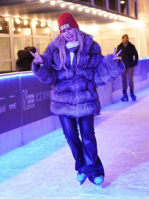 Tallia Storm at Launch Party Natural History Museum Ice Rink, October 2021 2