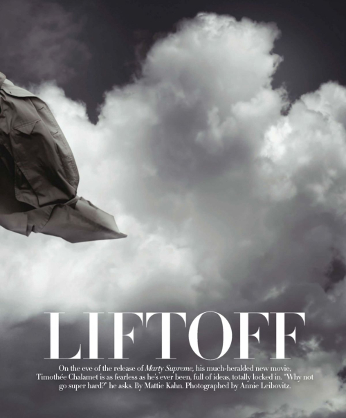 Timothee Chalamet Vogue US Magazine, December 2025 12