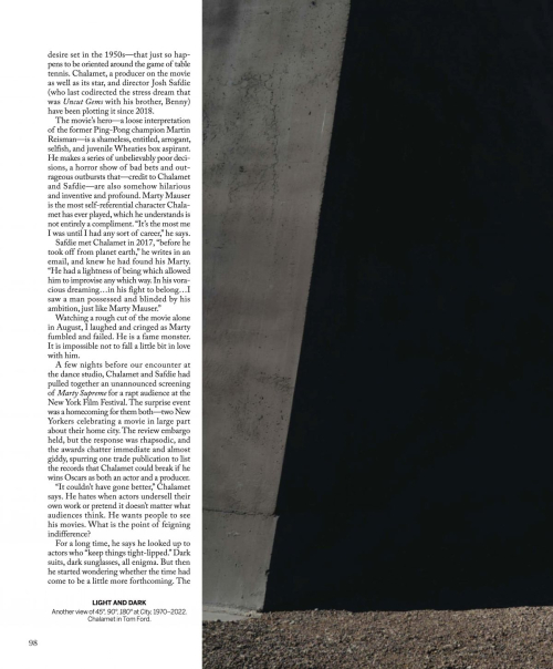 Timothee Chalamet Vogue US Magazine, December 2025 7