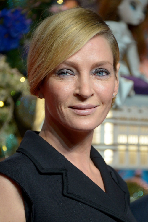 Uma Thurman at Printemps Christmas Opening in Paris, 2016 5
