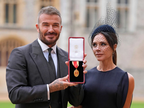 Victoria and David Beckham at Knight Bachelor Investiture Ceremony Windsor Castle, November 2025 1