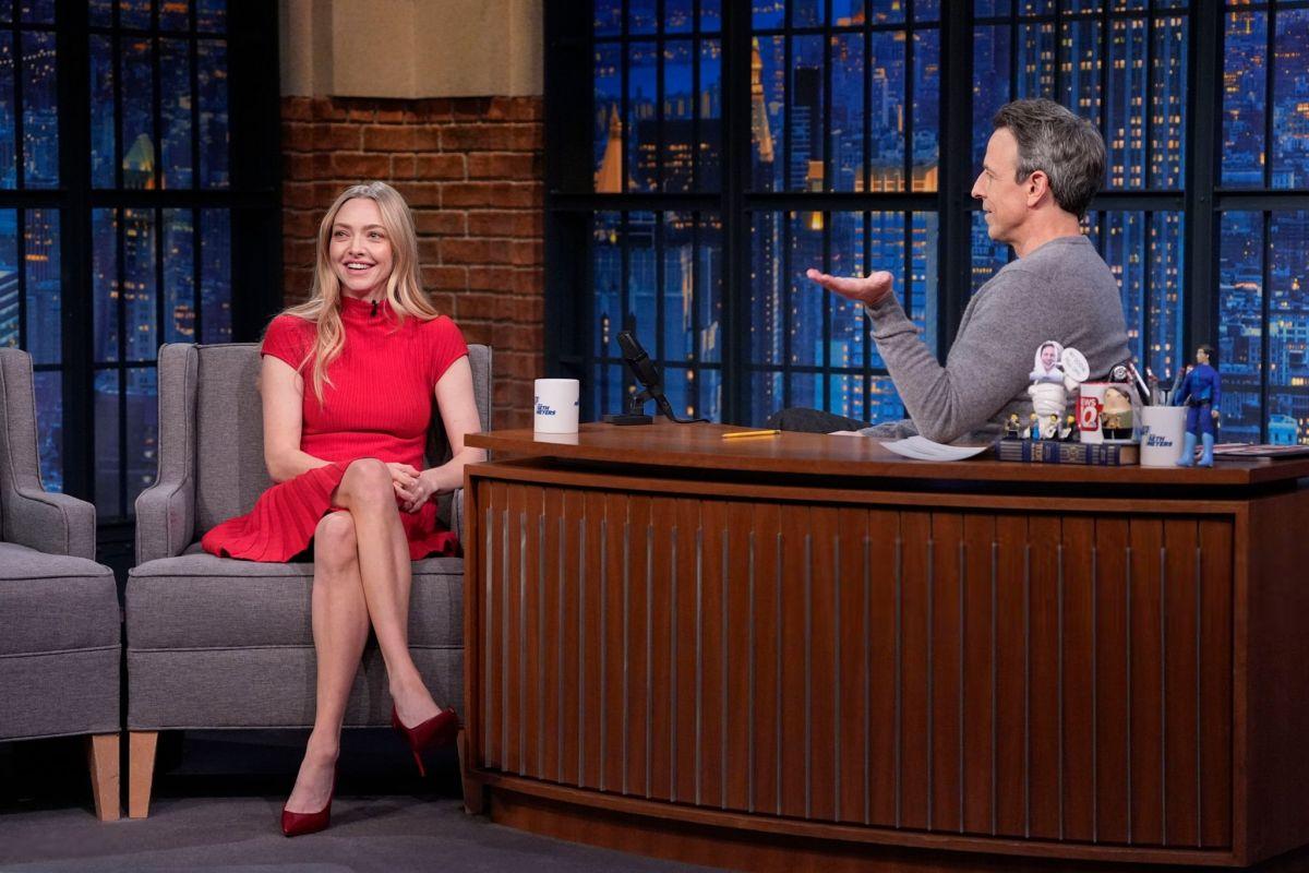 Amanda Seyfried Appears on Late Night with Seth Meyers, December 2025 5