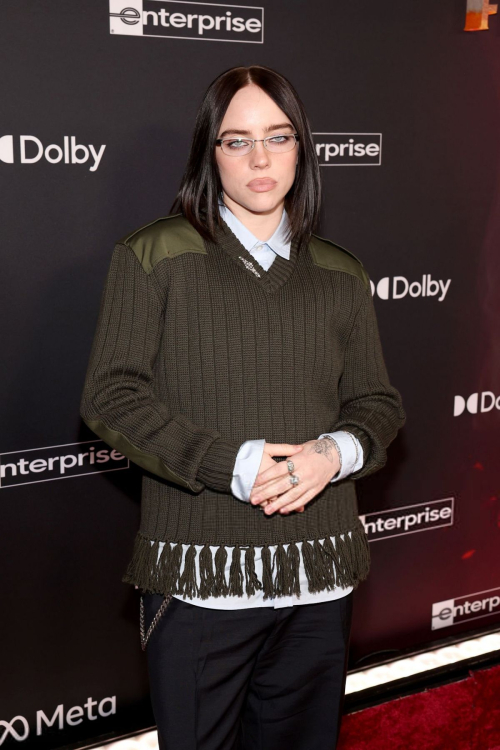 Billie Eilish at Avatar Fire and Ash World Premiere, December 2025