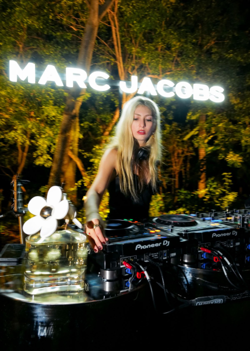 Blu Detiger at Marc Jacobs Garden of Joy Art Basel, December 2025