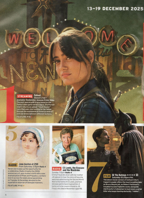 Ella Purnell Featured in Radiotimes Magazine, December 2025