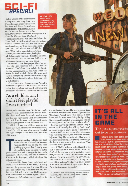 Ella Purnell Featured in Radiotimes Magazine, December 2025 4