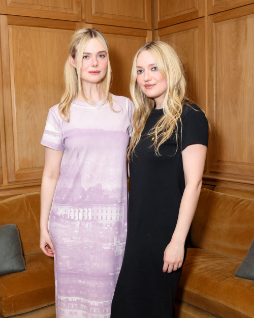 Elle and Dakota Fanning at Coach Sentimental Value Event, December 2025 3