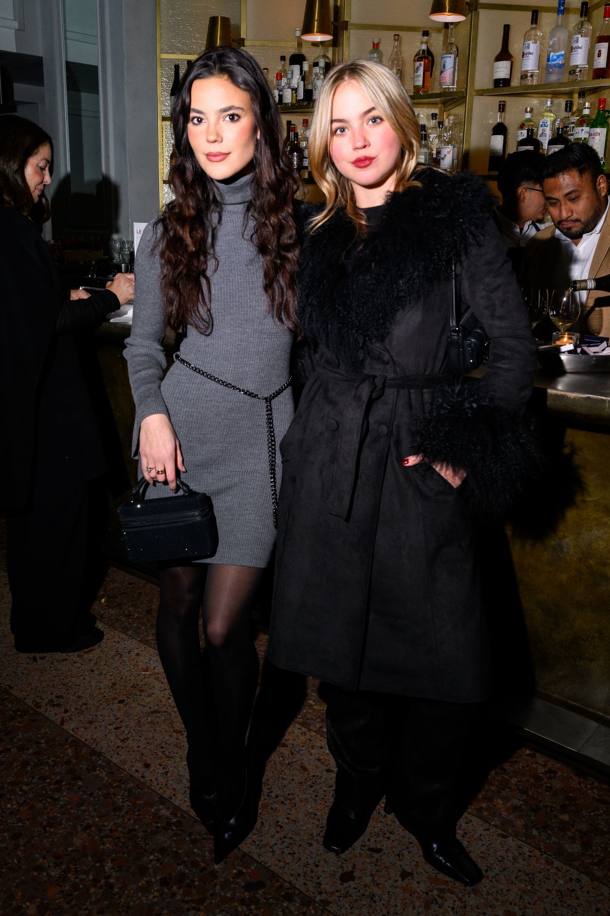 Emma Brooks and Ella Mendelsohn at NYC Tree Lighting, December 2025