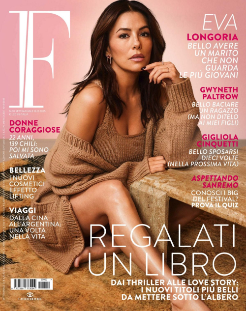 Eva Longoria Featured in F Magazine, December 2025