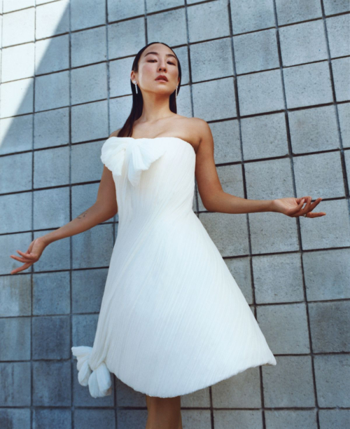 Greta Lee Featured in WWD Magazine, December 2025