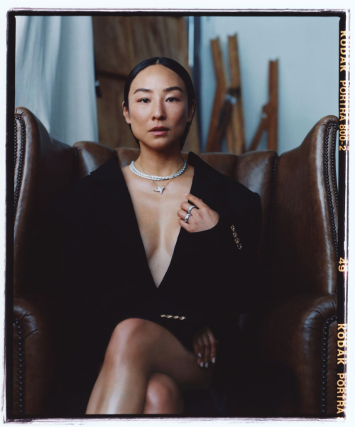 Greta Lee Featured in WWD Magazine, December 2025 1