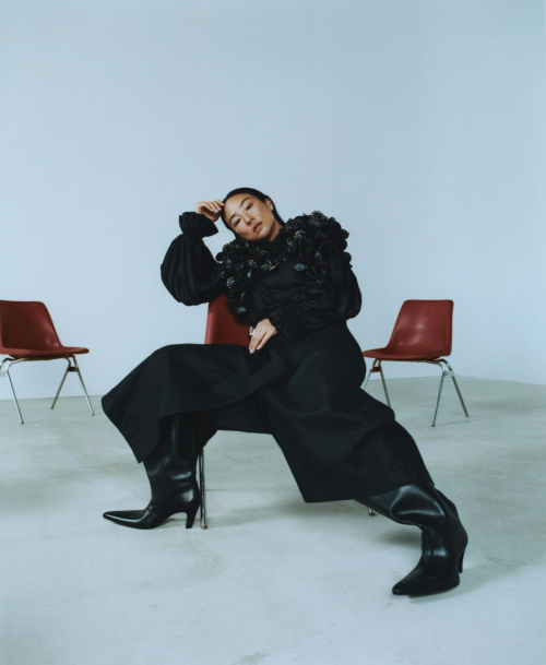 Greta Lee Featured in WWD Magazine, December 2025 3