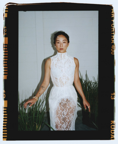 Greta Lee Featured in WWD Magazine, December 2025 4