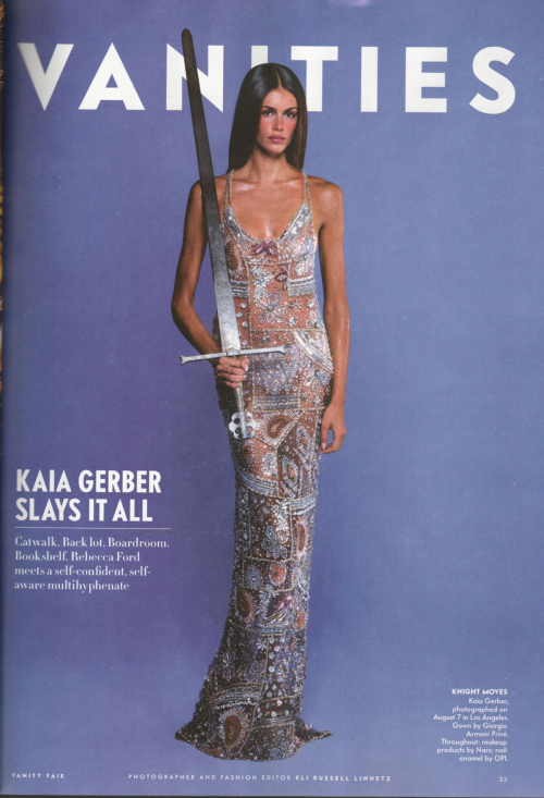 Kaia Gerber Featured in Vanity Fair Hollywood Issue, December 2025