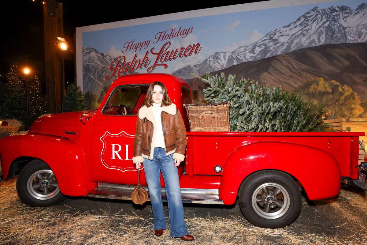 Kaitlyn Dever at Ralph Lauren Holiday Experience Media Preview, December 2025