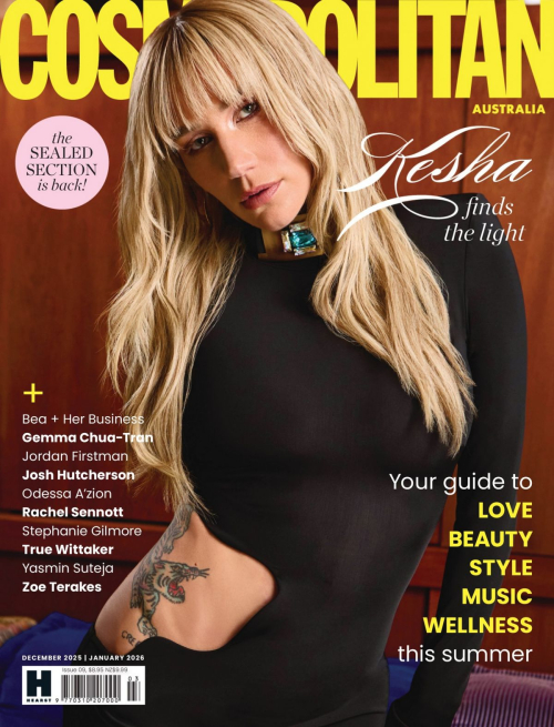 Kesha in Cosmopolitan Australia Magazine, December 2025/January 2026