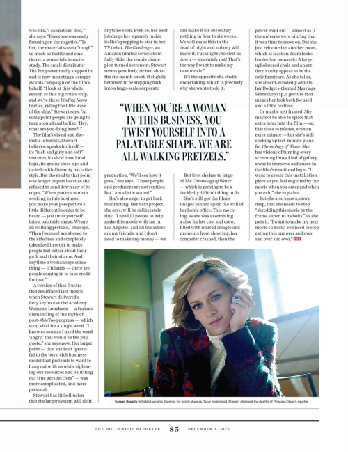 Kristen Stewart in The Hollywood Reporter Interview, December 2025 1