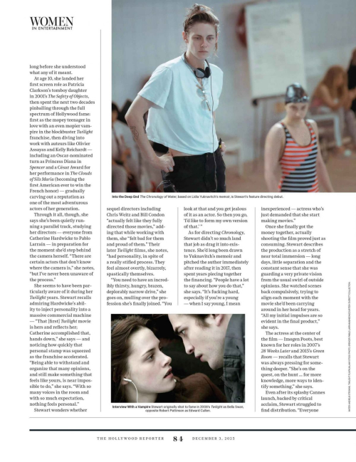 Kristen Stewart in The Hollywood Reporter Interview, December 2025 2