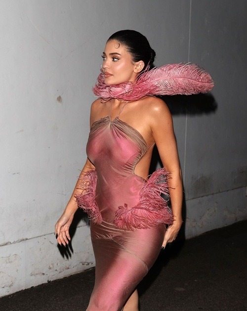 Kylie Jenner Arrives at Kylie Cosmetics Christmas Party, December 2025