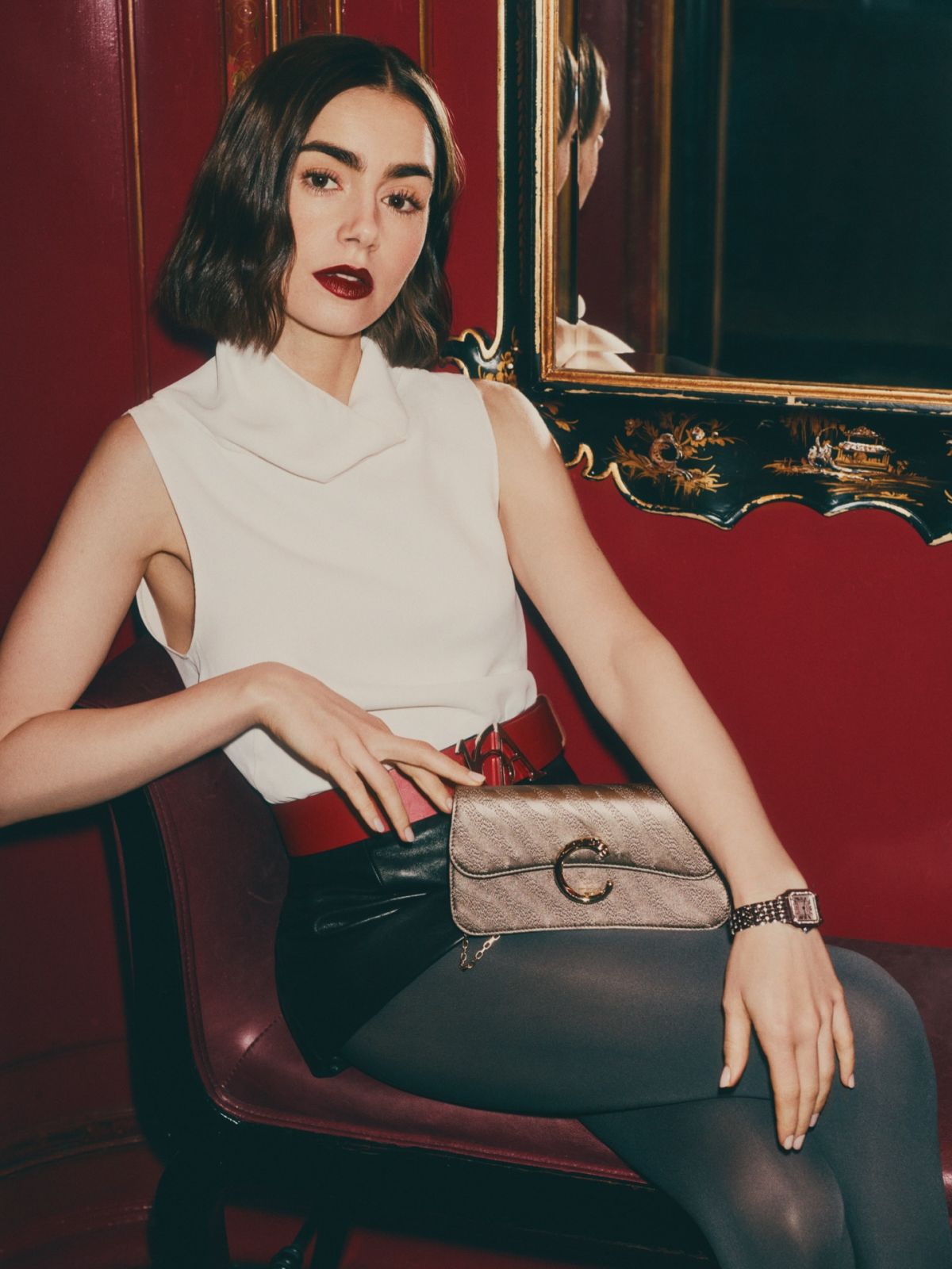 Lily Collins for Elle Arabia Magazine Editorial, December 2025