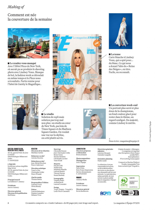 Lindsey Vonn in L’Equipe Magazine France, 2025 11