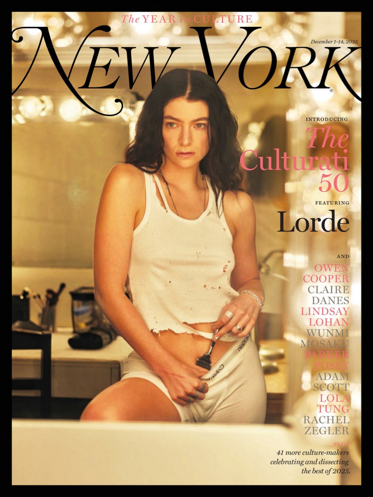 Lorde for New York Magazine Culturati 50, December 2025