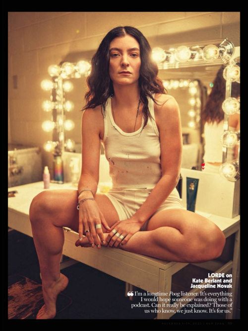 Lorde for New York Magazine Culturati 50, December 2025 1